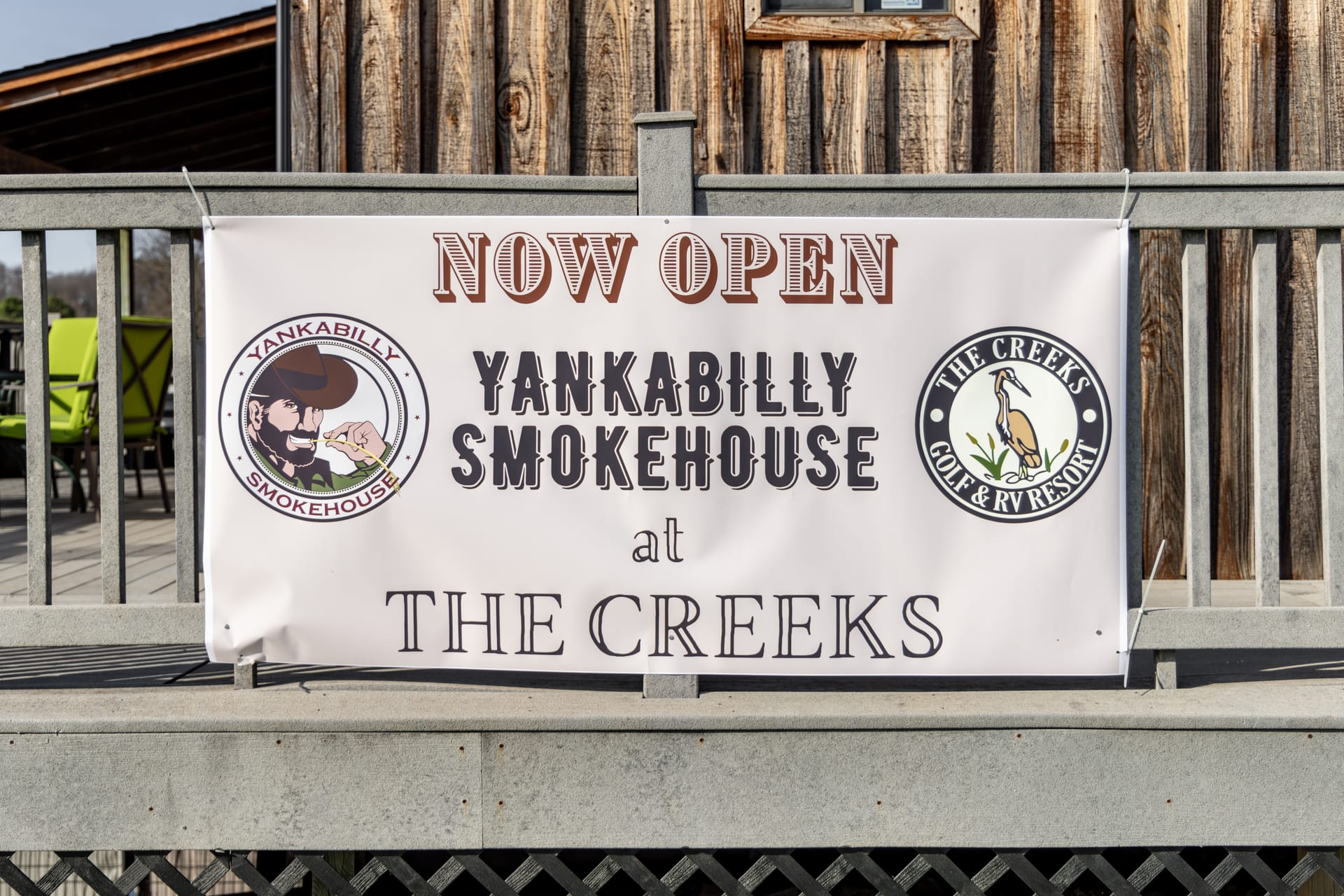 Golden-hour life at The Creeks: the patio, the music, and the course