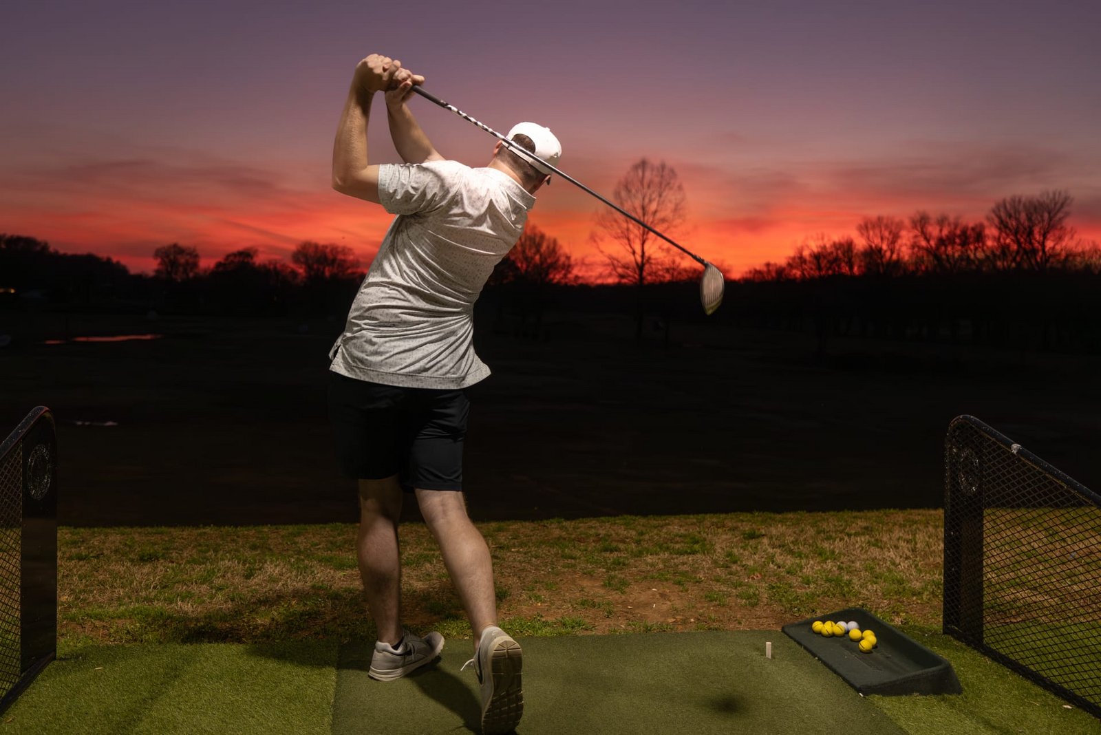 Championship golf at dusk