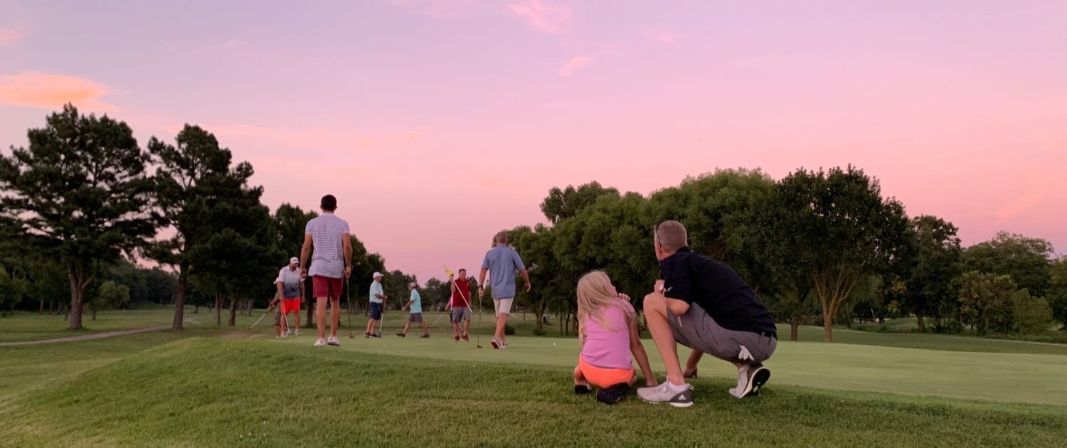 Golden hour on the championship course at The Creeks