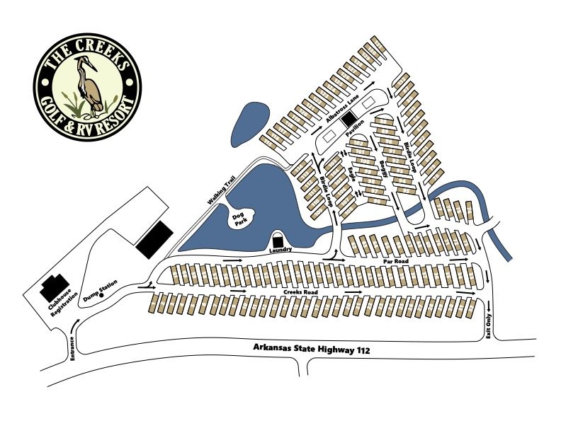 The Creeks RV Resort 2025 expansion site plan